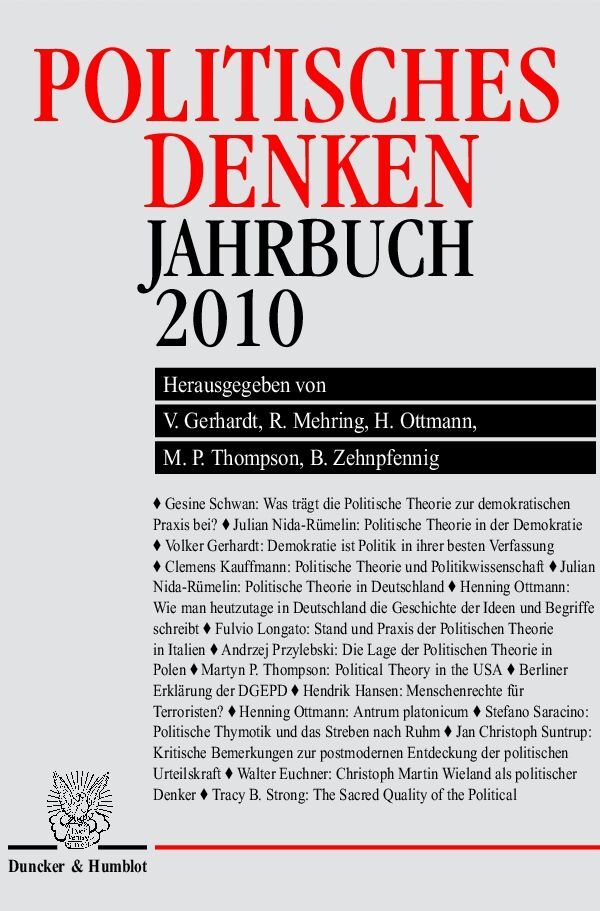 Politisches Denken, Jahrbuch 2010