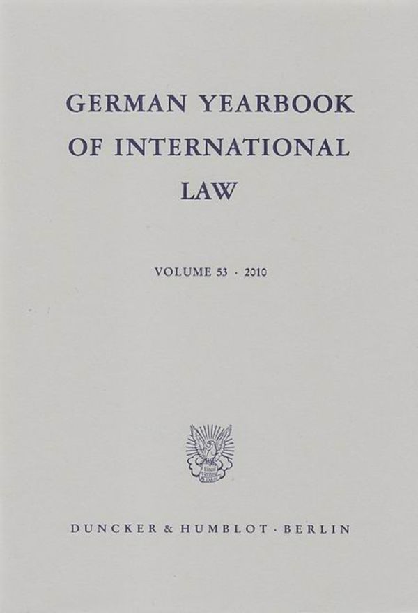 German Yearbook of International Law - Jahrbuch für Internationales Recht.