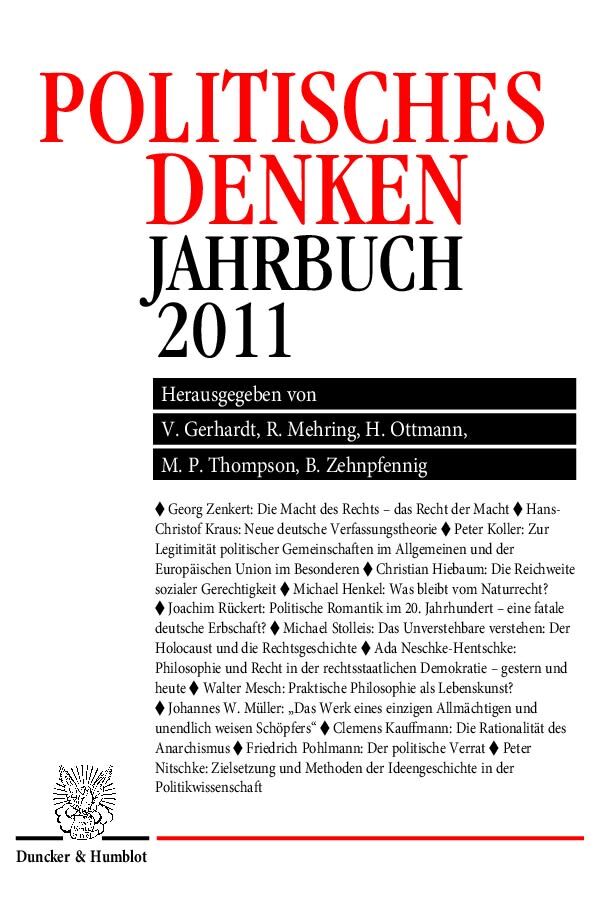 Politisches Denken. Jahrbuch 2011.