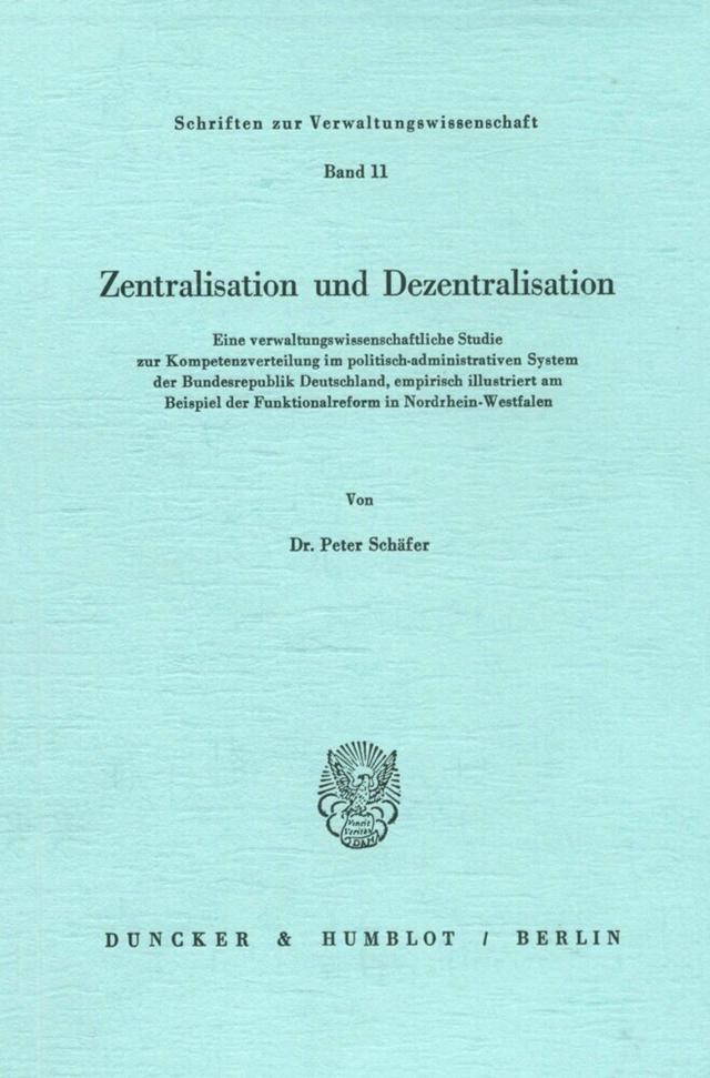 Zentralisation und Dezentralisation.