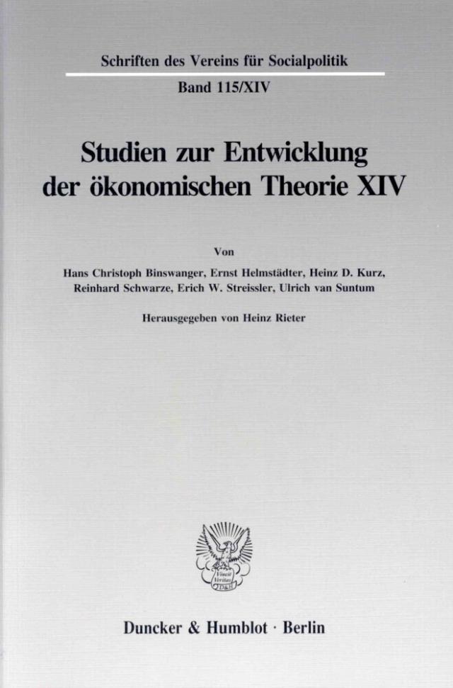 Johann Heinrich von Thünen als Wirtschaftstheoretiker.
