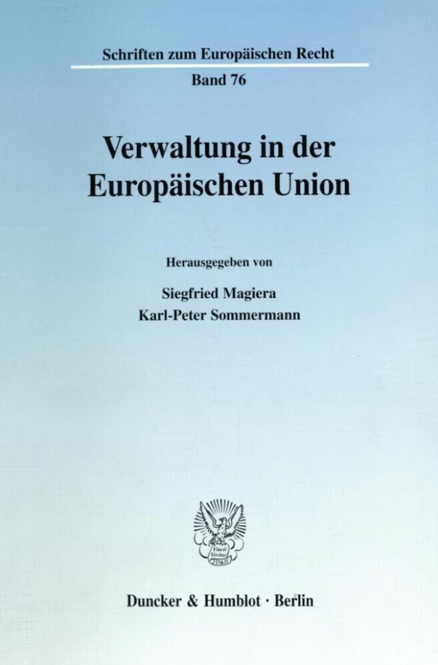 Verwaltung in der Europäischen Union.