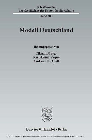 Modell Deutschland.