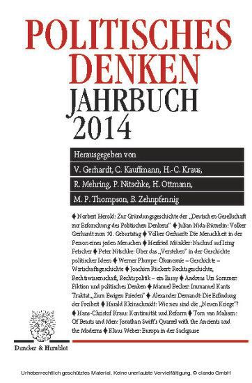 Politisches Denken. Jahrbuch 2014.