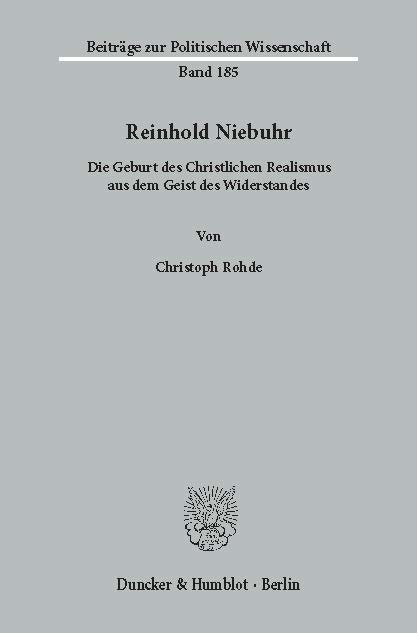 Reinhold Niebuhr.