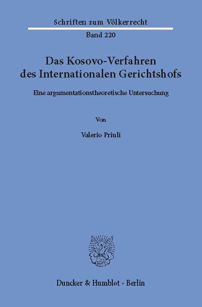 Das Kosovo-Verfahren des Internationalen Gerichtshofs.