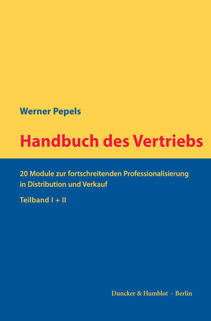 Handbuch des Vertriebs.