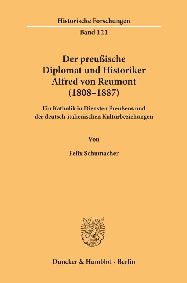 Der preußische Diplomat und Historiker Alfred von Reumont (1808-1887).