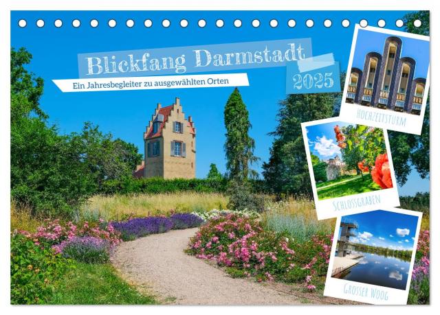 Blickfang Darmstadt! (Tischkalender 2025 DIN A5 quer), CALVENDO Monatskalender