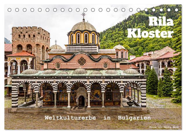 Rila Kloster – Weltkulturerbe in Bulgarien (Tischkalender 2025 DIN A5 quer), CALVENDO Monatskalender