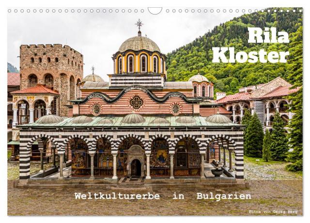 Rila Kloster – Weltkulturerbe in Bulgarien (Wandkalender 2025 DIN A3 quer), CALVENDO Monatskalender