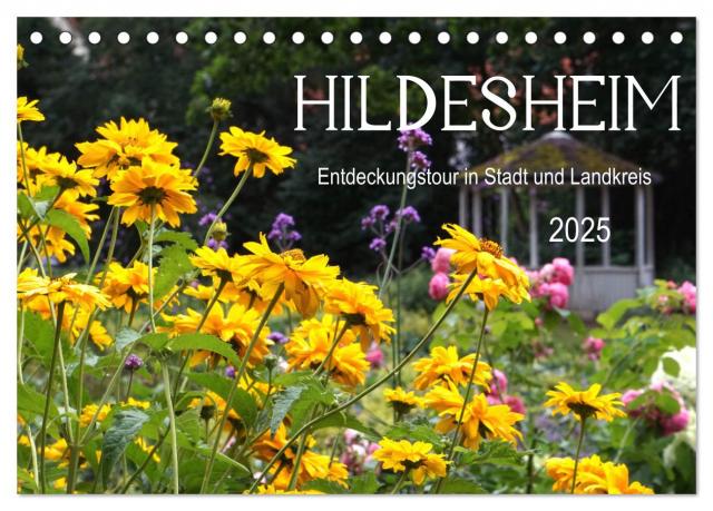 Hildesheim Entdeckungstour in Stadt und Landkreis (Tischkalender 2025 DIN A5 quer), CALVENDO Monatskalender