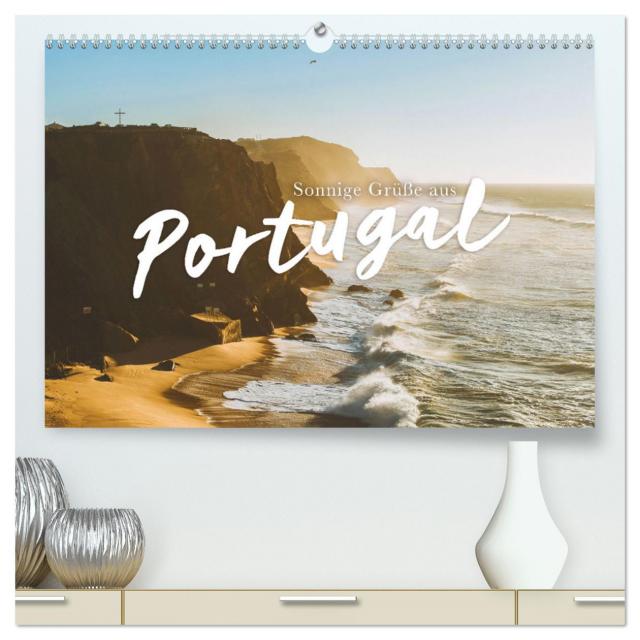Sonnige Grüße aus Portugal (hochwertiger Premium Wandkalender 2025 DIN A2 quer), Kunstdruck in Hochglanz