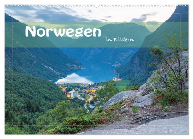 Norwegen in Bildern (Wandkalender 2025 DIN A2 quer), CALVENDO Monatskalender