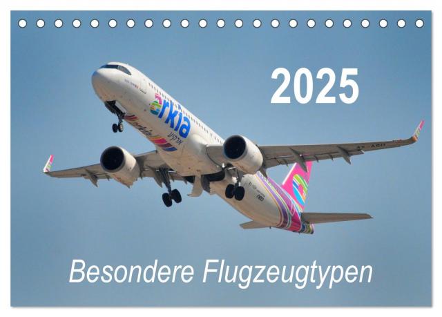 Besondere Flugzeugtypen (Tischkalender 2025 DIN A5 quer), CALVENDO Monatskalender