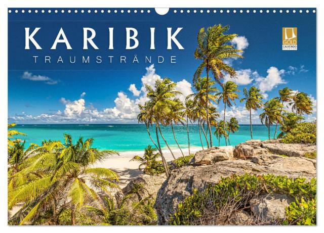 Karibik - Traumstrände (Wandkalender 2025 DIN A3 quer), CALVENDO Monatskalender