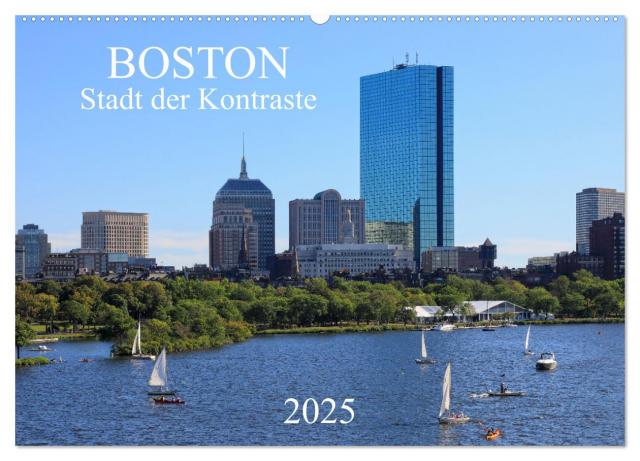 Boston - Stadt der Kontraste (Wandkalender 2025 DIN A2 quer), CALVENDO Monatskalender