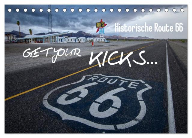 Route 66 (Tischkalender 2025 DIN A5 quer), CALVENDO Monatskalender