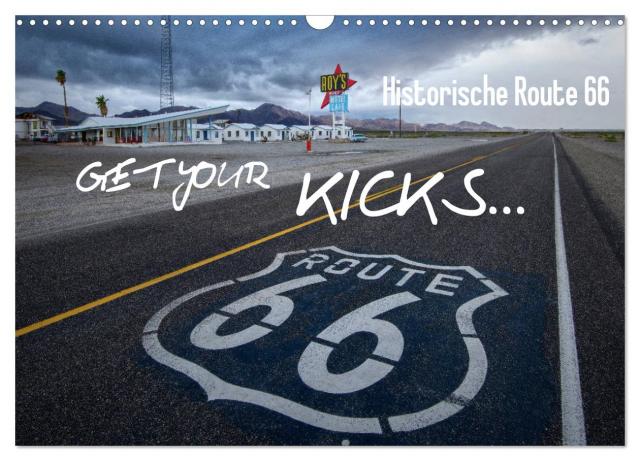 Route 66 (Wandkalender 2025 DIN A3 quer), CALVENDO Monatskalender