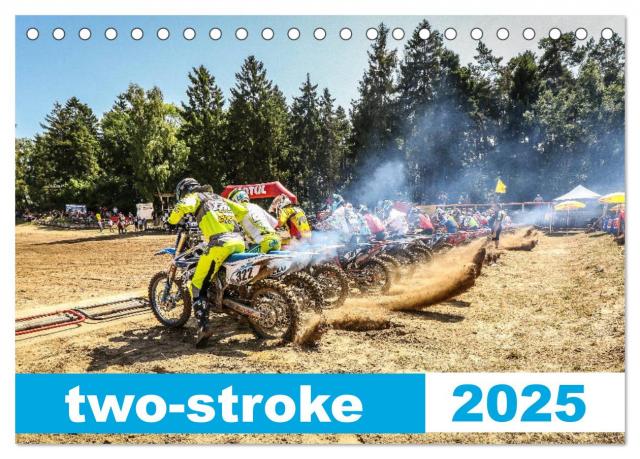two stroke (Tischkalender 2025 DIN A5 quer), CALVENDO Monatskalender