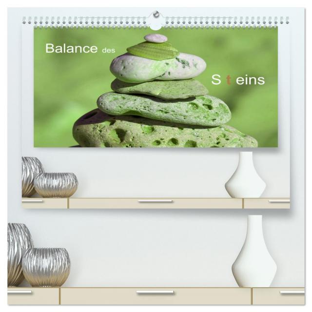 Balance des Steins (hochwertiger Premium Wandkalender 2025 DIN A2 quer), Kunstdruck in Hochglanz