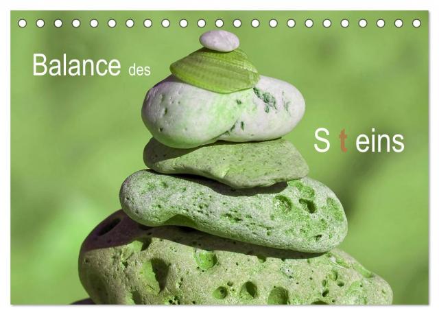 Balance des Steins (Tischkalender 2025 DIN A5 quer), CALVENDO Monatskalender
