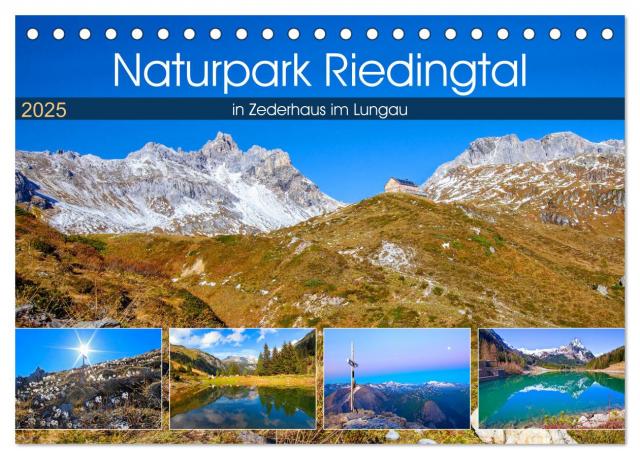 Naturpark Riedingtal (Tischkalender 2025 DIN A5 quer), CALVENDO Monatskalender