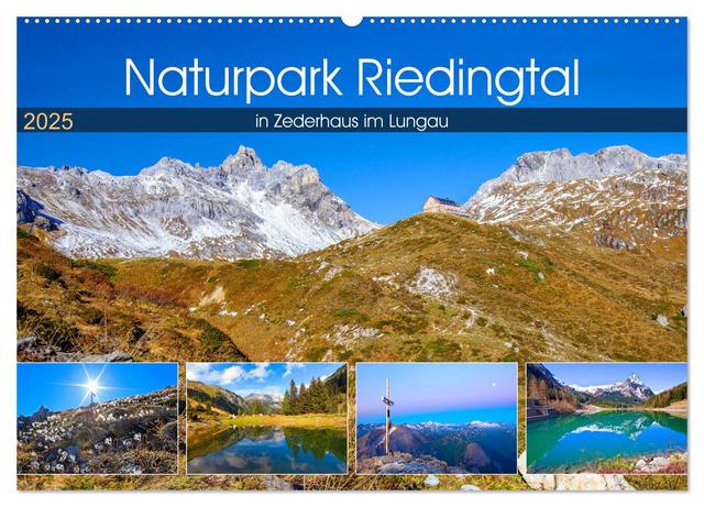 Naturpark Riedingtal (Wandkalender 2025 DIN A2 quer), CALVENDO Monatskalender