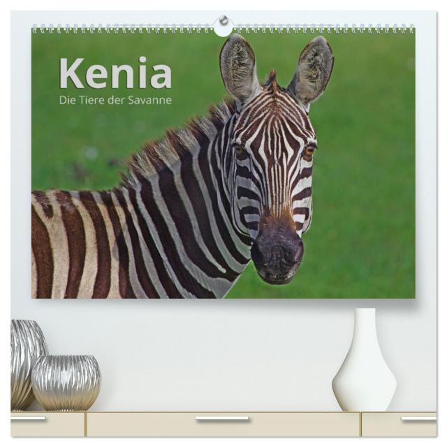 Kenia - Die Tiere der Savanne (hochwertiger Premium Wandkalender 2025 DIN A2 quer), Kunstdruck in Hochglanz