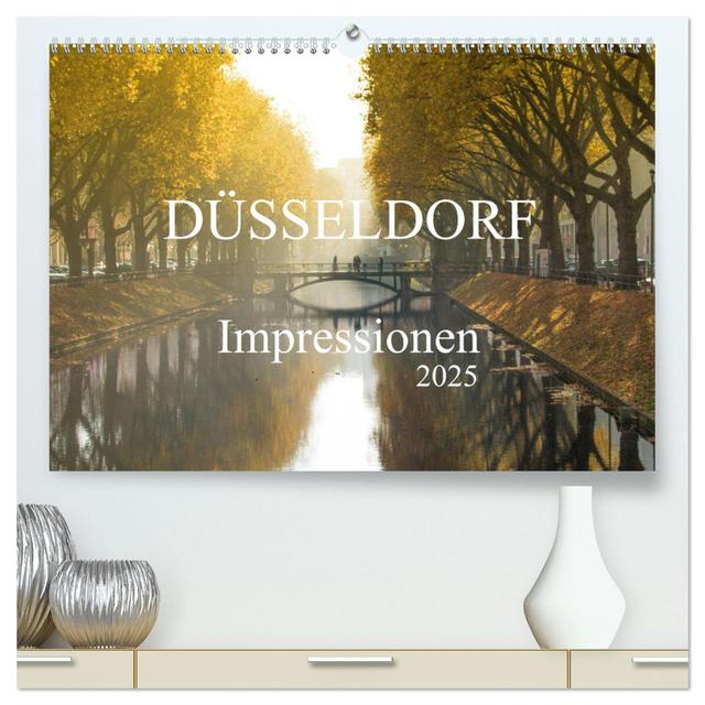 Düsseldorf Impressionen (hochwertiger Premium Wandkalender 2025 DIN A2 quer), Kunstdruck in Hochglanz