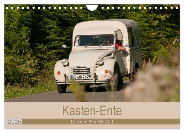 Kasten - Ente Citroën 2 CV AK 400 (Wandkalender 2025 DIN A4 quer), CALVENDO Monatskalender