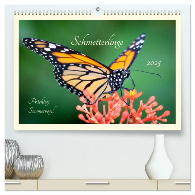 Wunderwelt der Schmetterlinge 2025 Prächtige Sommervögel (hochwertiger Premium Wandkalender 2025 DIN A2 quer), Kunstdruck in Hochglanz