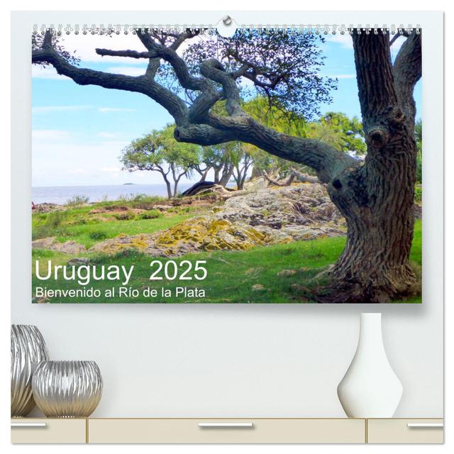 Uruguay - Bienvenido al Río de la Plata (hochwertiger Premium Wandkalender 2025 DIN A2 quer), Kunstdruck in Hochglanz