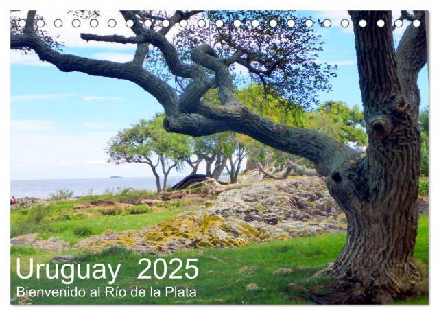 Uruguay - Bienvenido al Río de la Plata (Tischkalender 2025 DIN A5 quer), CALVENDO Monatskalender