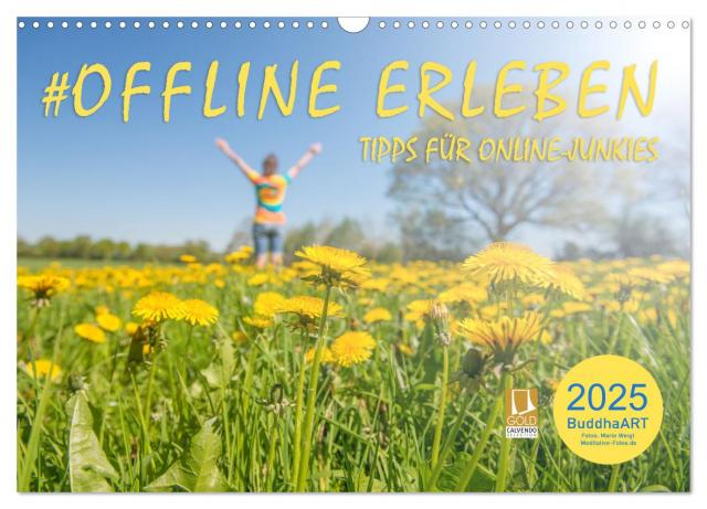 OFFLINE ERLEBEN - Tipps für Online-Junkies (Wandkalender 2025 DIN A3 quer), CALVENDO Monatskalender