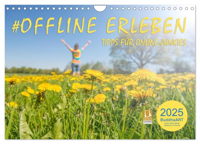 OFFLINE ERLEBEN - Tipps für Online-Junkies (Wandkalender 2025 DIN A4 quer), CALVENDO Monatskalender
