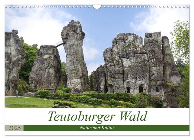 Teutoburger Wald - Natur und Kultur (Wandkalender 2025 DIN A3 quer), CALVENDO Monatskalender