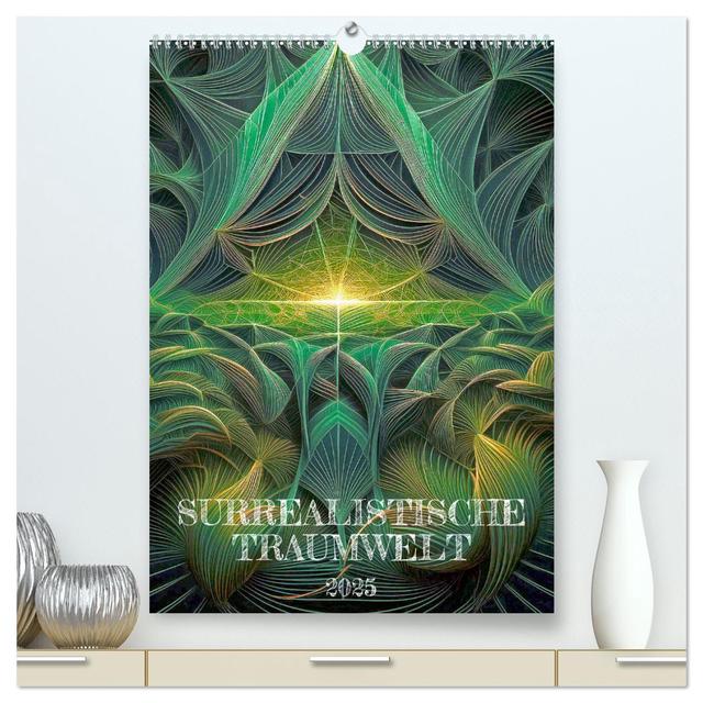 Surrealistische Traumwelt (hochwertiger Premium Wandkalender 2025 DIN A2 hoch), Kunstdruck in Hochglanz
