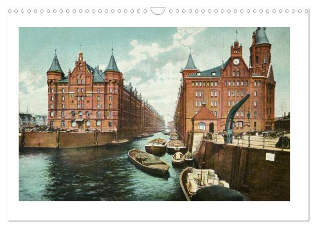 Lebendiges Hamburg von 1888 bis 1918 (Wandkalender 2025 DIN A3 quer), CALVENDO Monatskalender