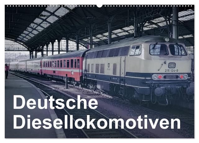 Deutsche Diesellokomotiven (Wandkalender 2025 DIN A2 quer), CALVENDO Monatskalender