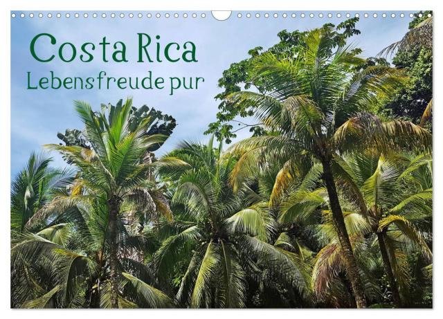 Costa Rica - Lebensfreude pur (Wandkalender 2025 DIN A3 quer), CALVENDO Monatskalender