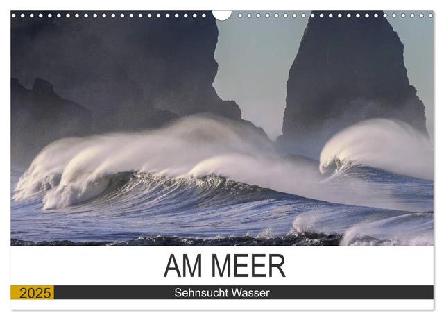 Am Meer. Sehnsucht Wasser (Wandkalender 2025 DIN A3 quer), CALVENDO Monatskalender