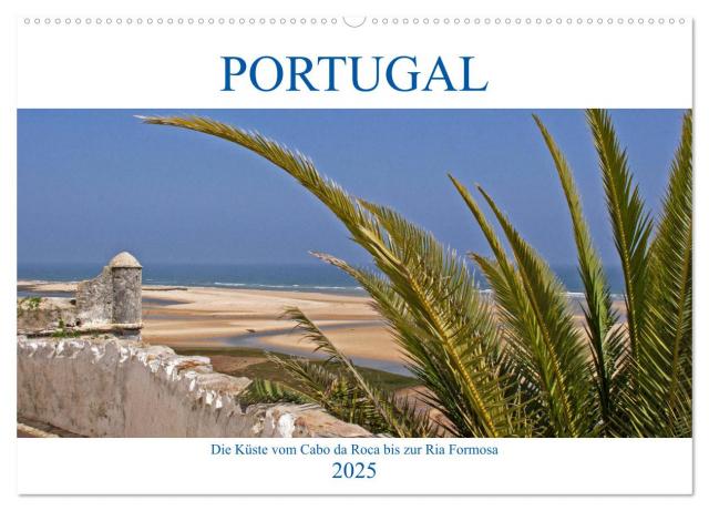 Portugal - Die Küste vom Cabo da Roca zur Ria Formosa (Wandkalender 2025 DIN A2 quer), CALVENDO Monatskalender