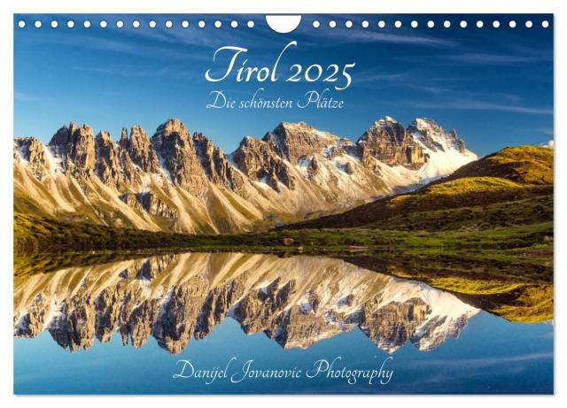 Tirol 2025 - die schönsten Plätze (Wandkalender 2025 DIN A4 quer), CALVENDO Monatskalender