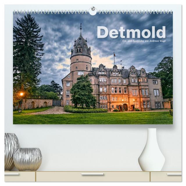 Detmold - Ein- und Ausblicke von Andreas Voigt (hochwertiger Premium Wandkalender 2025 DIN A2 quer), Kunstdruck in Hochglanz