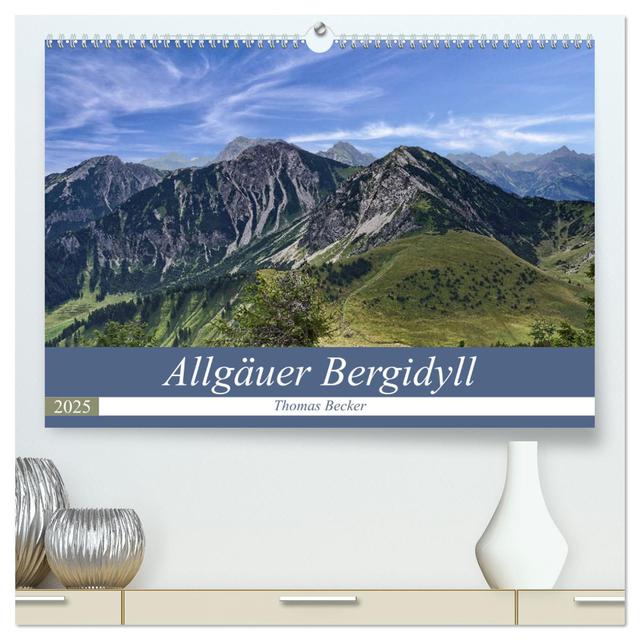 Allgäuer Bergidyll (hochwertiger Premium Wandkalender 2025 DIN A2 quer), Kunstdruck in Hochglanz