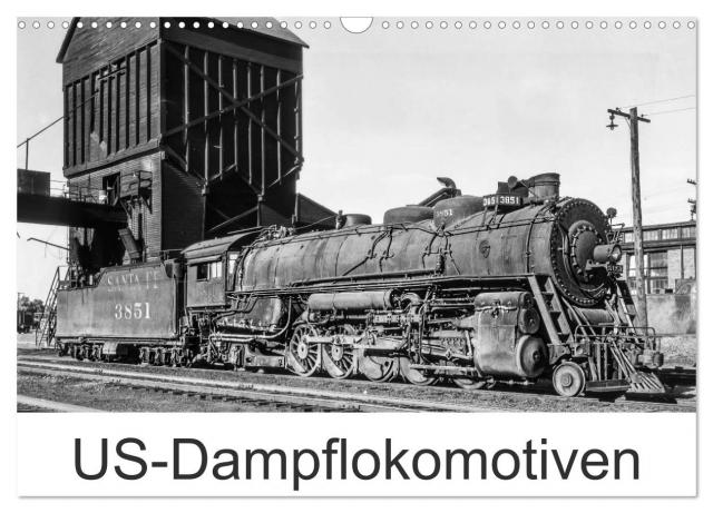 US-Dampflokomotiven (Wandkalender 2025 DIN A3 quer), CALVENDO Monatskalender