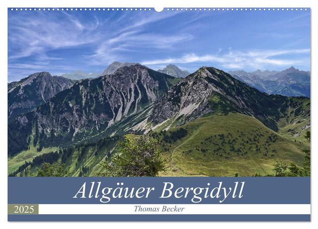 Allgäuer Bergidyll (Wandkalender 2025 DIN A2 quer), CALVENDO Monatskalender