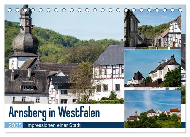 Arnsberg in Westfalen (Tischkalender 2025 DIN A5 quer), CALVENDO Monatskalender