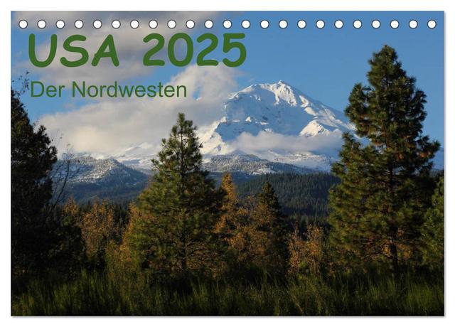 USA 2025 - Der Nordwesten (Tischkalender 2025 DIN A5 quer), CALVENDO Monatskalender